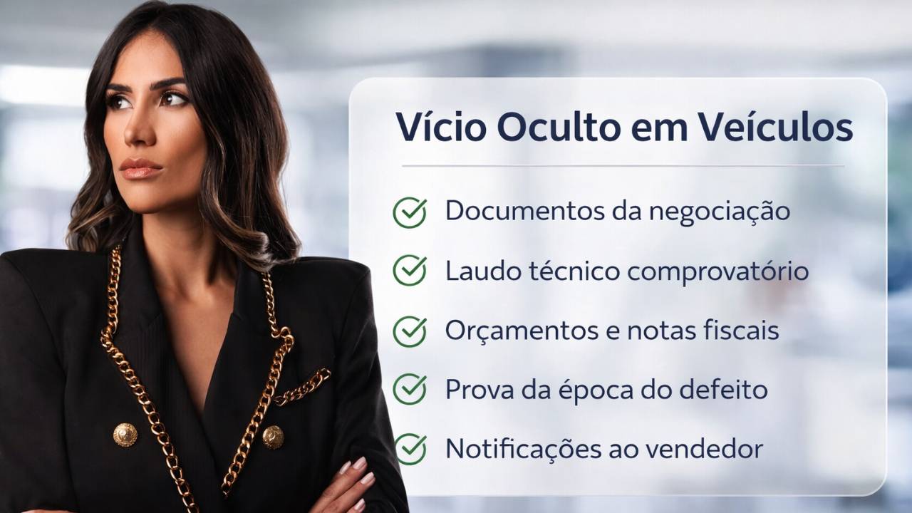 Checklist de Provas em Casos de Vício Oculto em Veículo