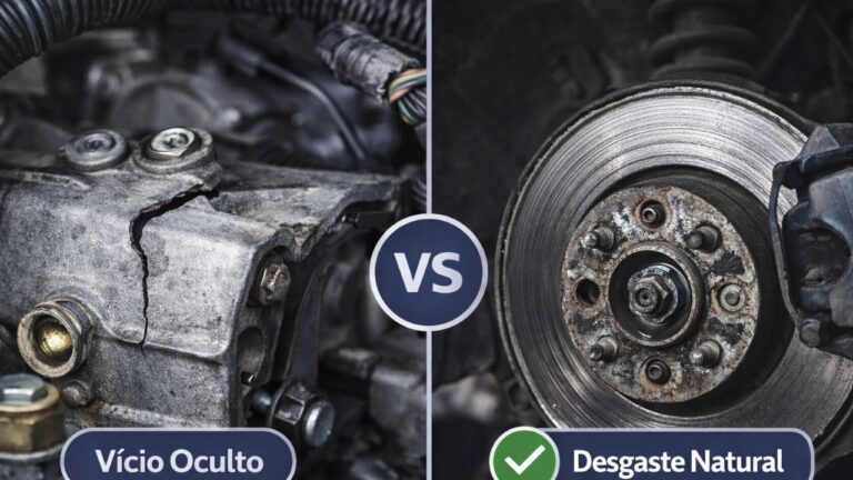 Diferença entre Vício Oculto e Desgaste Natural no Veículo